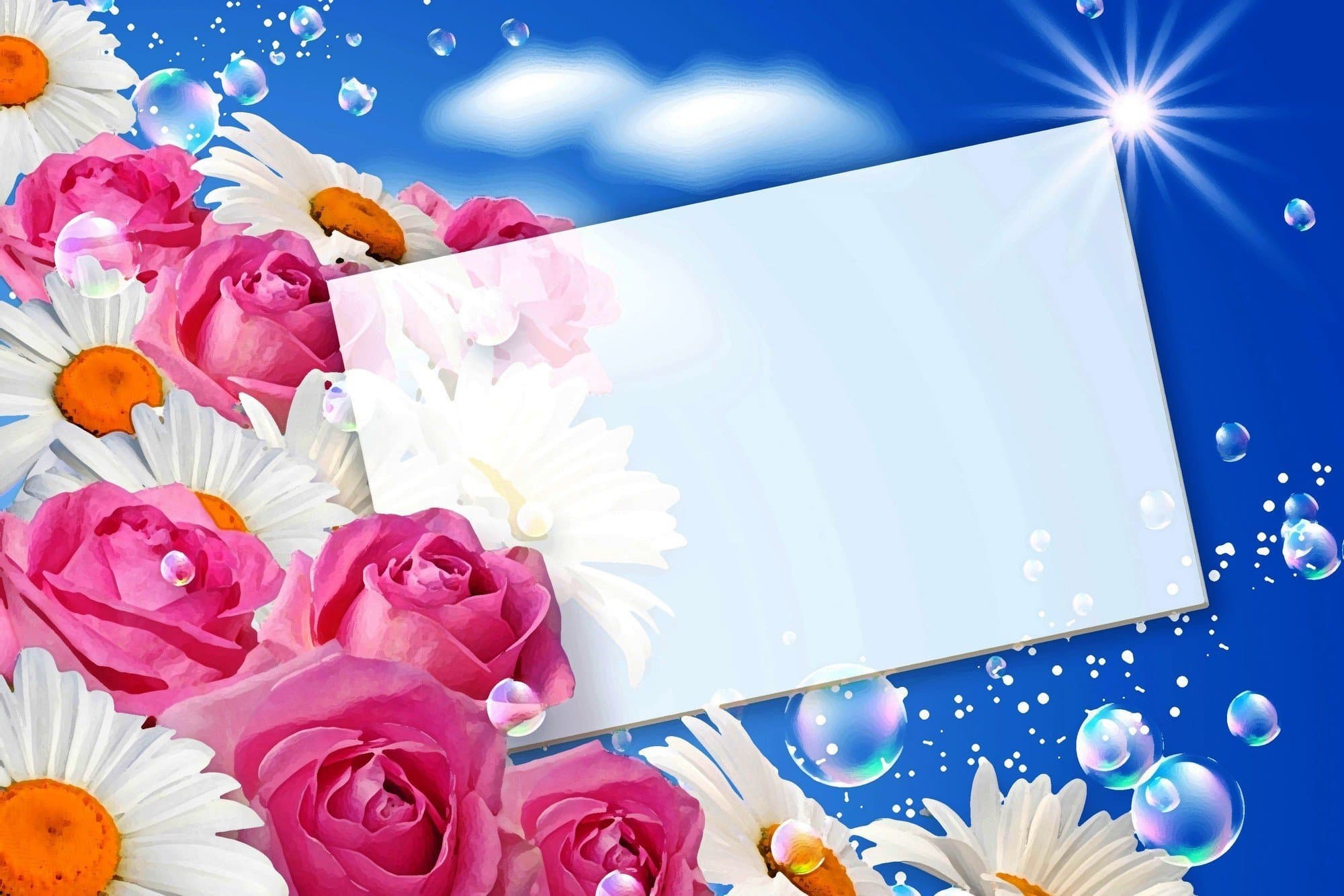 Красивые цветочные фоны для поздравительных открыток