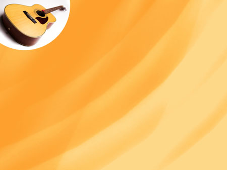 Оранжевый шаблон "Гитара"
