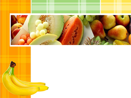 Анимированный шаблон с фруктами