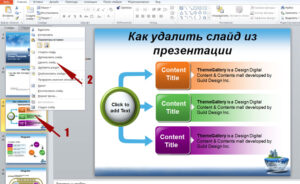 Как удалить слайд PowerPoint