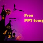 Титульный слайд 1 шаблона PPT Хэллоуин
